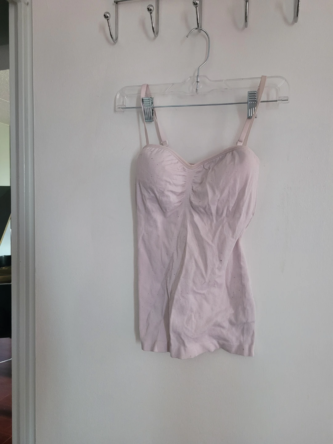 Light Pink Ribbed Camisole