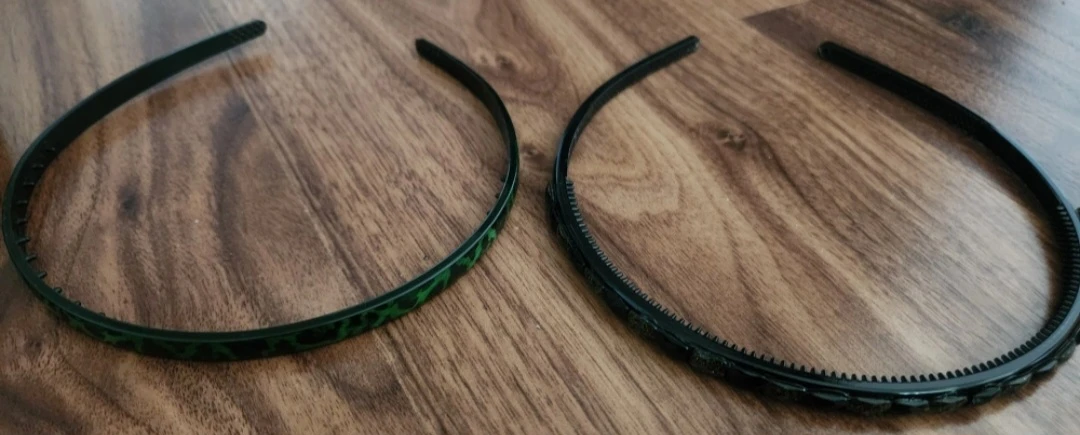 ⚽ Set of 4 Headbands - Silver, Leopard, Green, Black - photo 2
