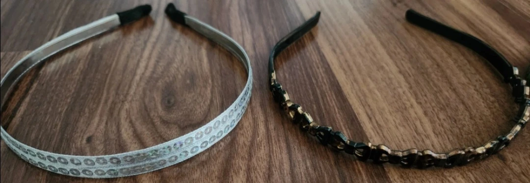 ⚽ Set of 4 Headbands - Silver, Leopard, Green, Black - photo 3