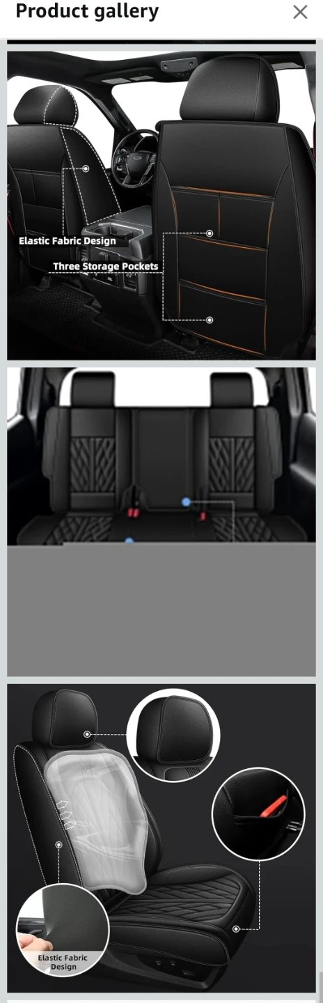 AOMSZTO Seat Covers for Honda Ridgeline 2006-2025 - photo 5