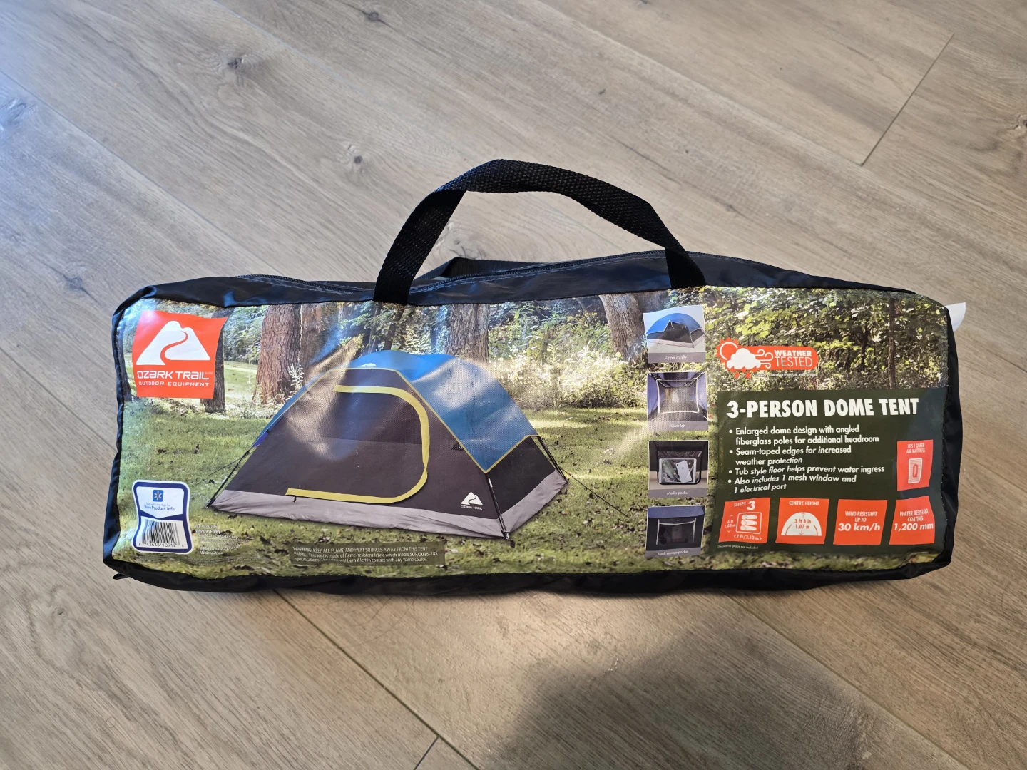 OzarkTrail 3 Person Camping Tent, Rain Fly, Like new-Moving sale