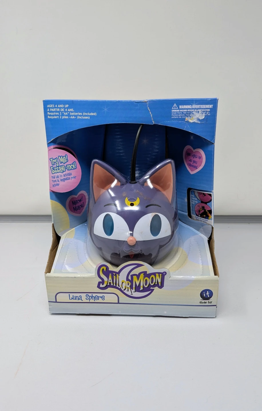 Vintage 2001 Sailor Moon Luna Sphere – New in Box