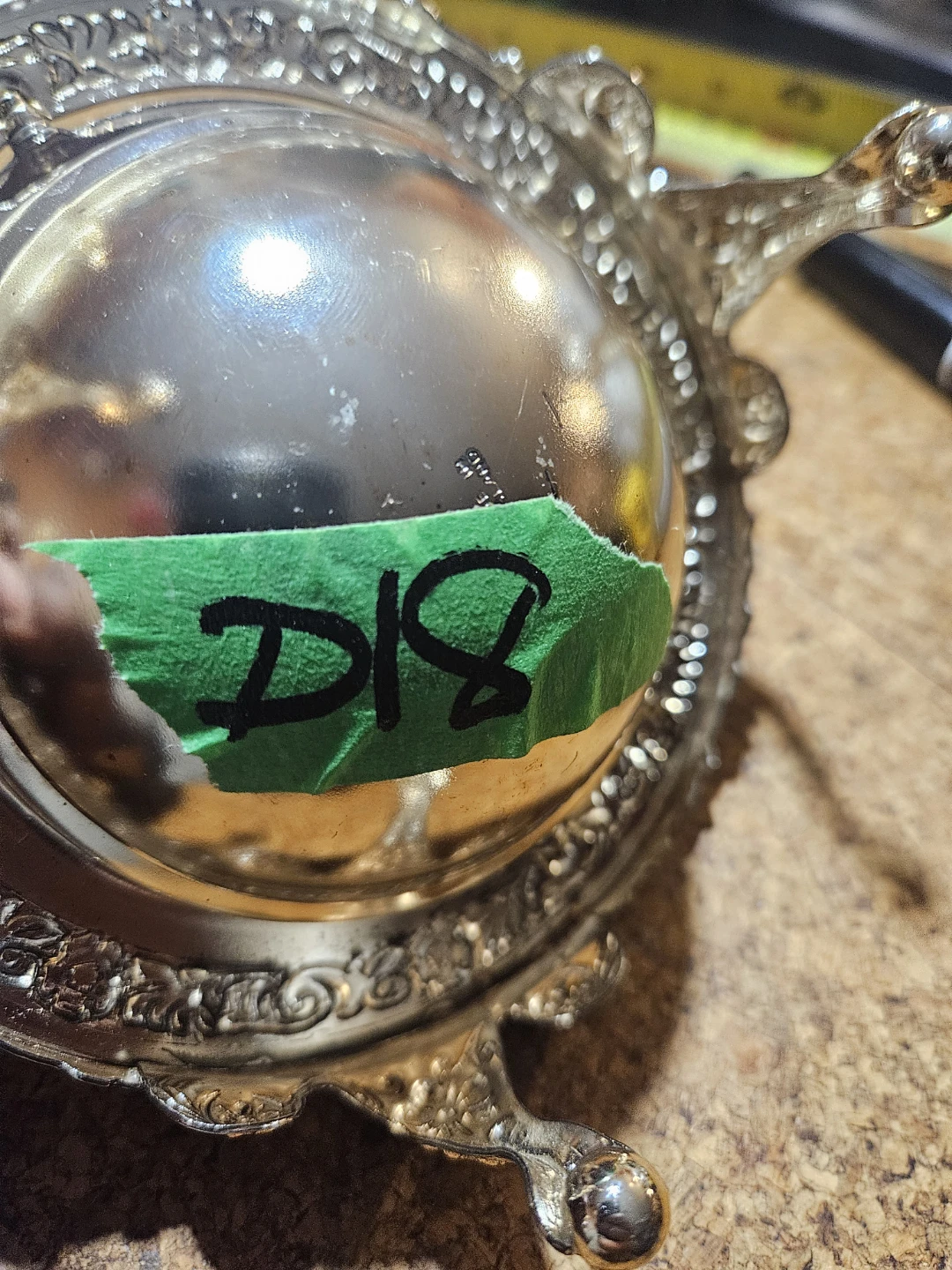 Vintage Ornate Silver Plated Butter Dish - photo 4