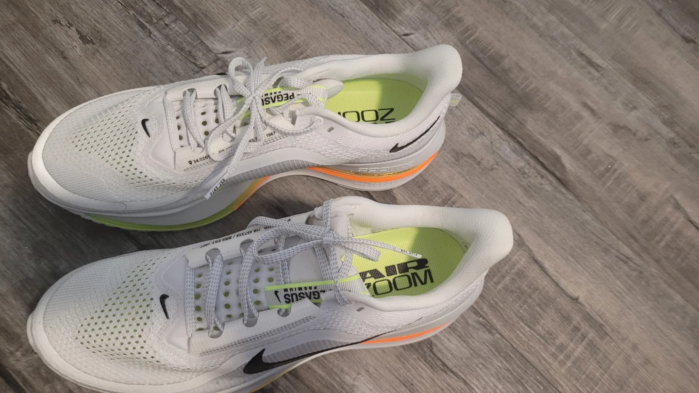 Nike Air Zoom Pegasus Running Shoes White/Black - photo 3
