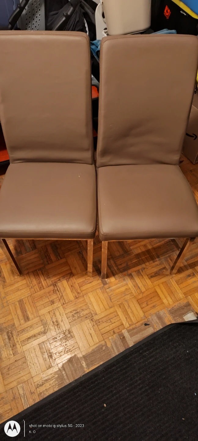 ⚽FREE Modern Taupe Dining Chairs (Set of 2
