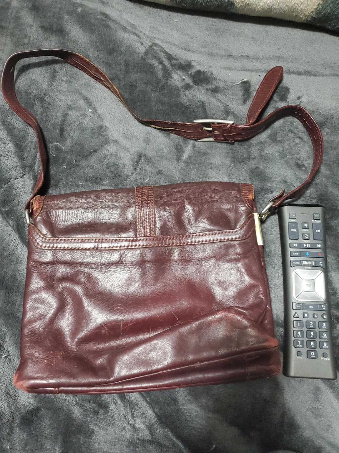 Maroon Leather Crossbody Purse - photo 5