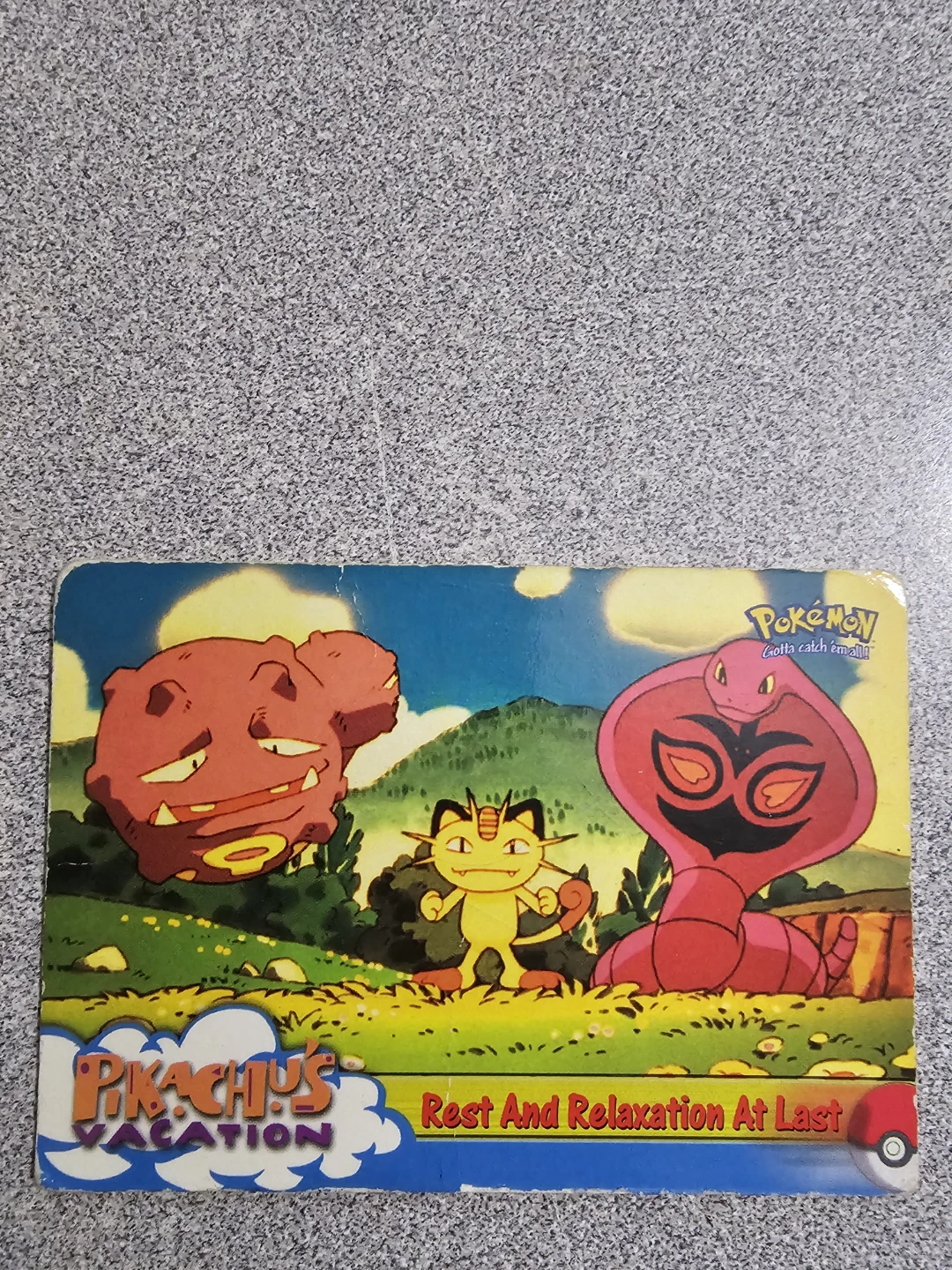 Topps Pokemon "Rest And Relaxation At Last" Trading Card