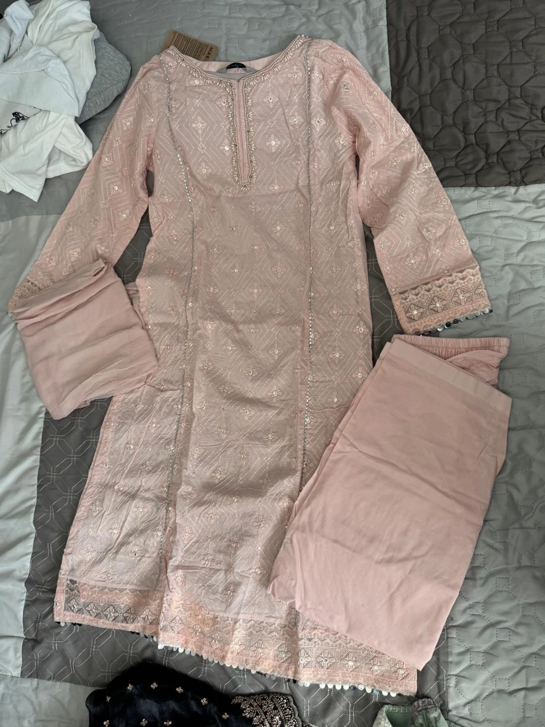 Light pink Maria B suit