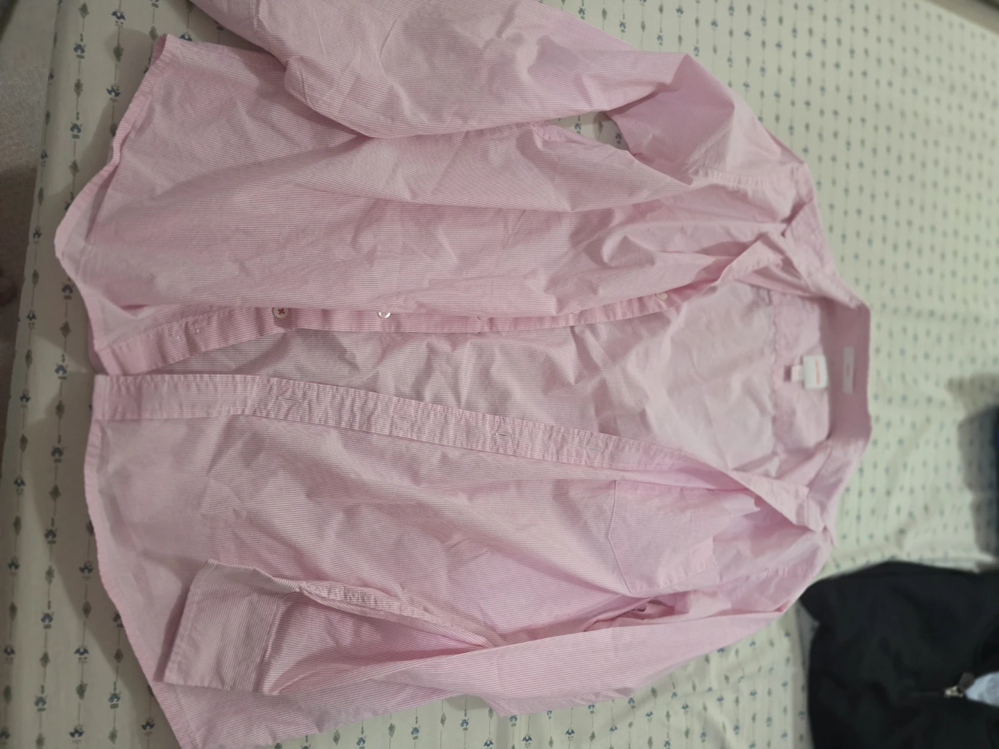 Joe Fresh Pink Striped Button-Up Shirt