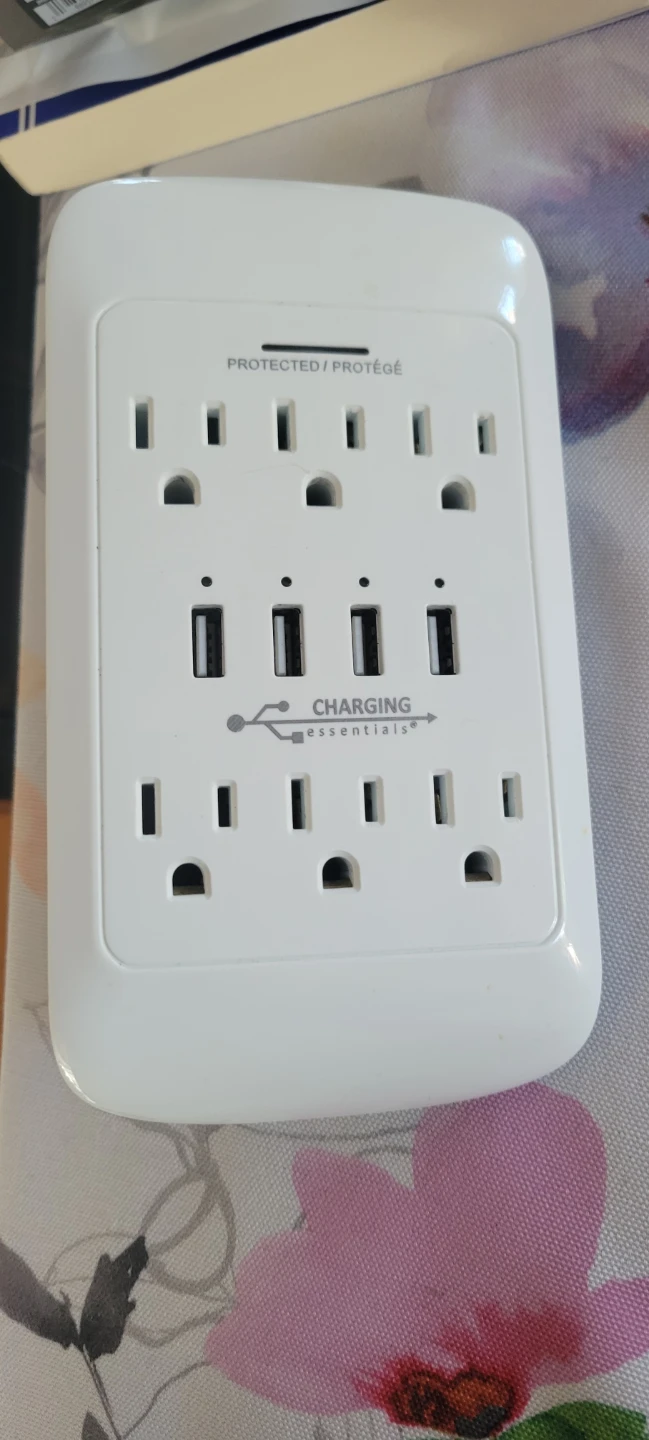 Litesprings Surge Protector with 6 Outlets and 3 USB Ports