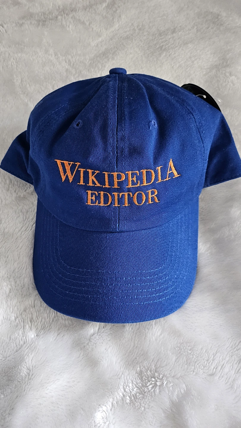 Blue Wikipedia Editor Baseball Cap ⚽