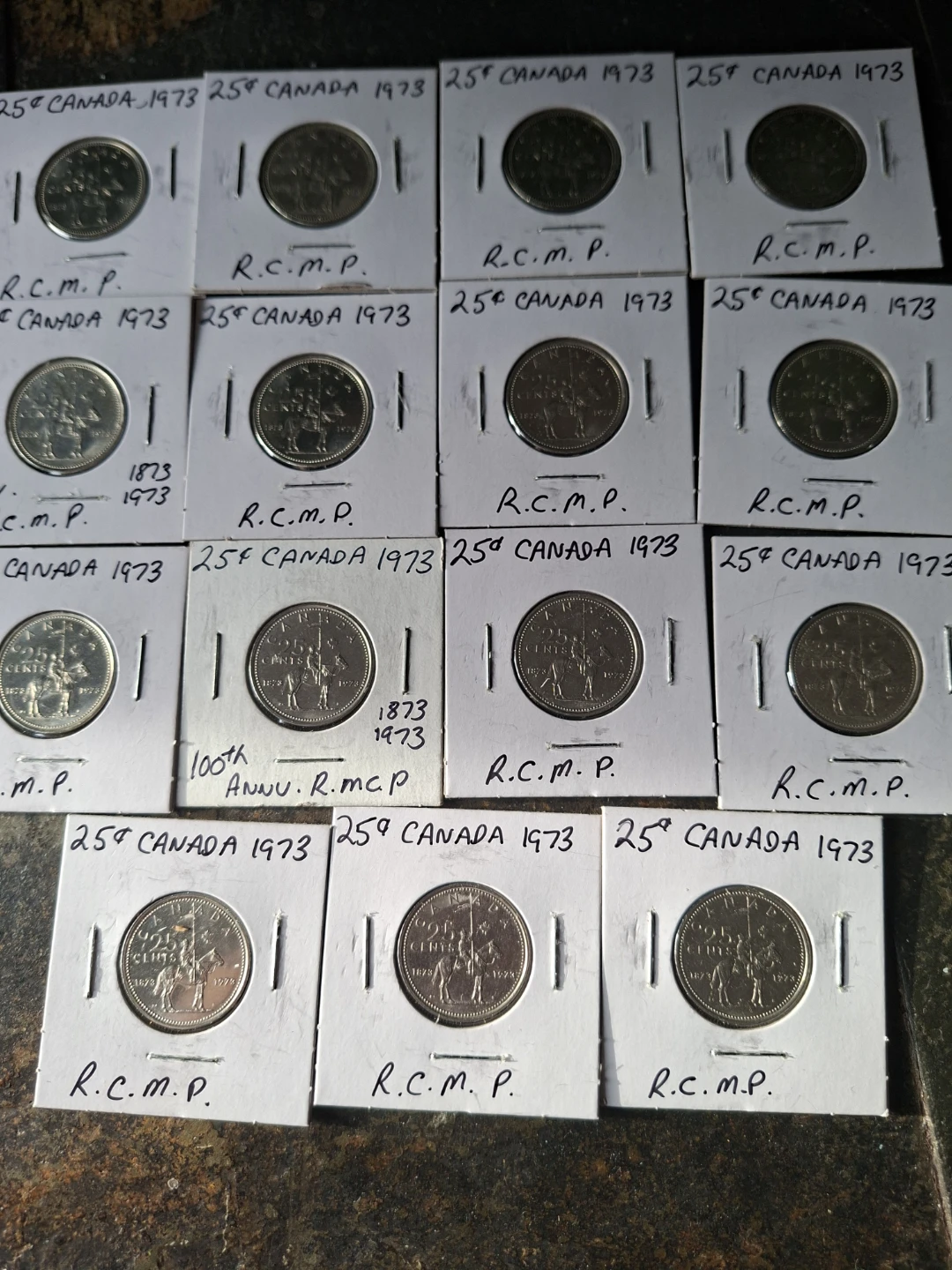 1973 25 Cent Coins - Canada RCMP - photo 3
