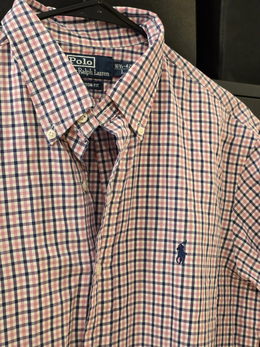 Polo Ralph Lauren Button-Down Shirt - Pink & Navy Check