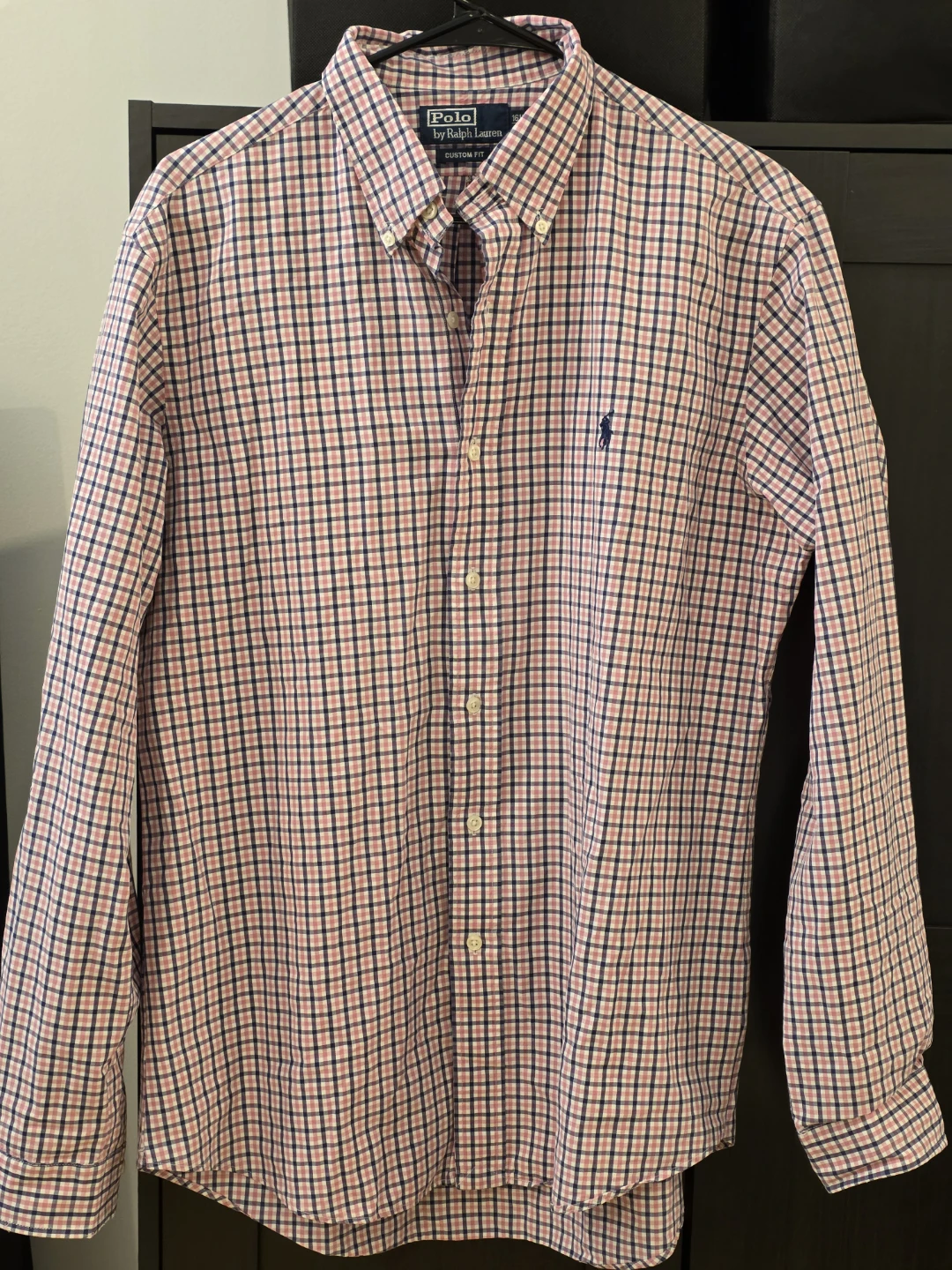 Polo Ralph Lauren Button-Down Shirt - Pink & Navy Check - photo 2