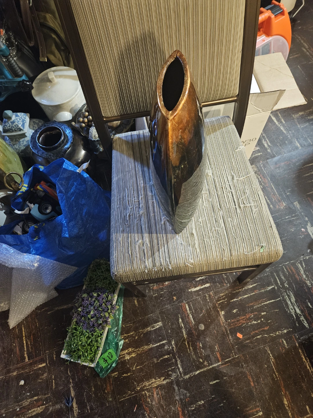 Ceramic Vase - Brown and Green Glaze - photo 4