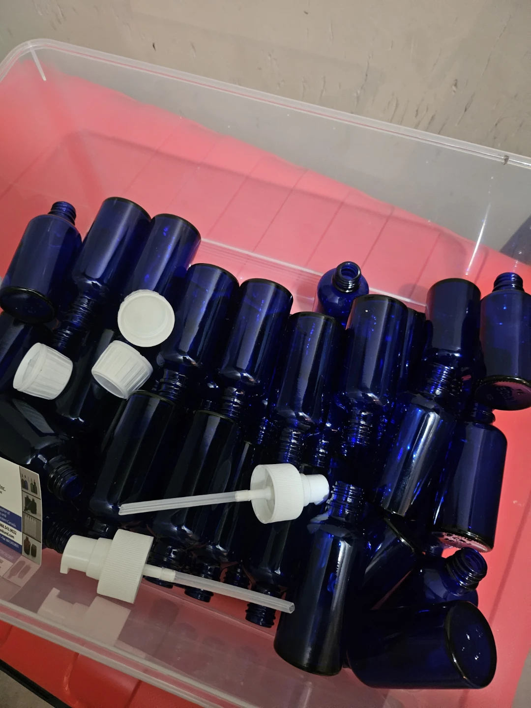 Blue Essencial Oil  Glass Bottles with Dropper - photo 2