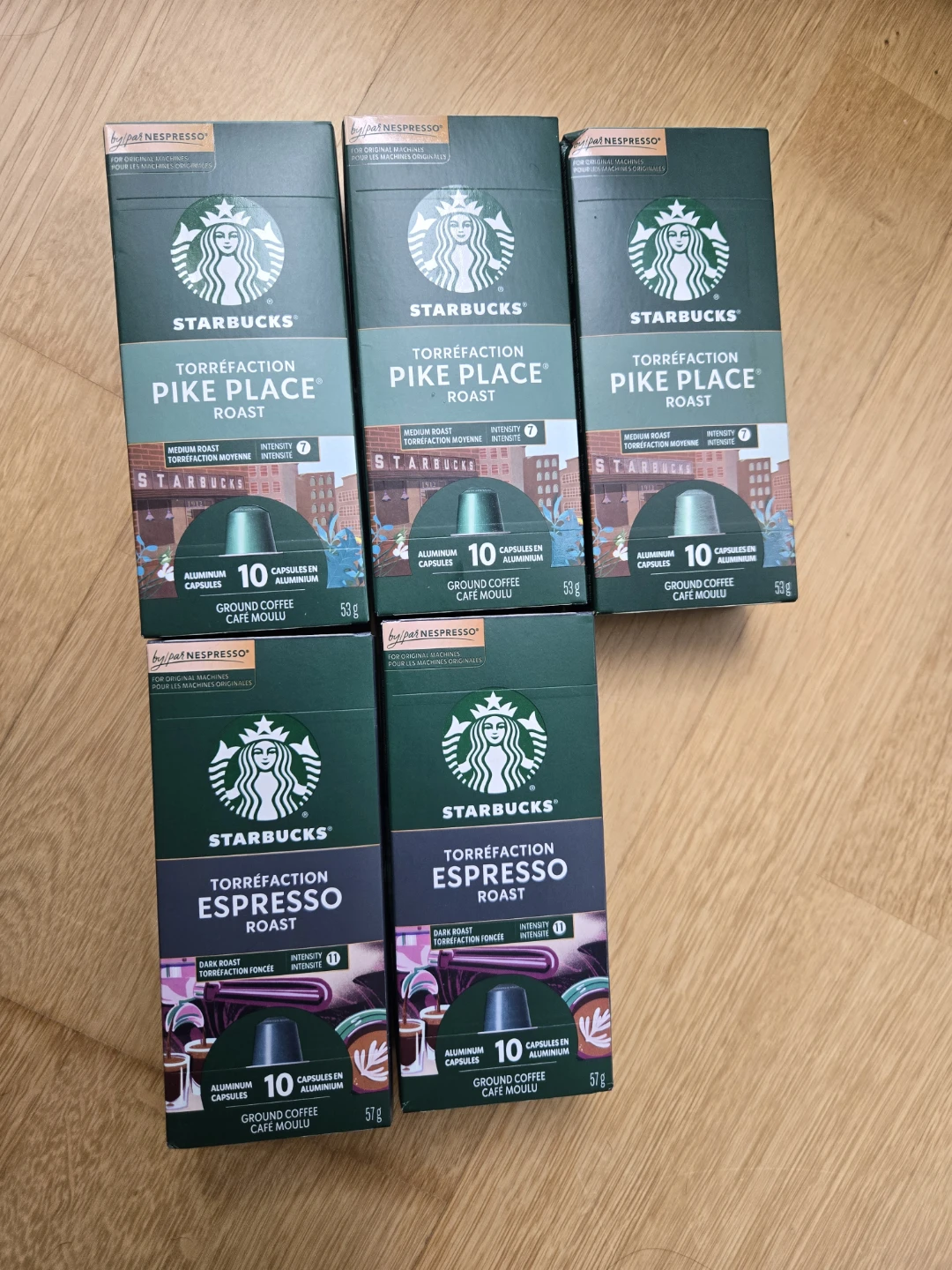 Starbucks Nespresso Capsules (Pike Place & Espresso Roast)⚽