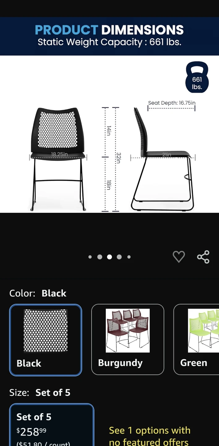 5 Flash Furniture Hercules Series Stackable Chairs - photo 3