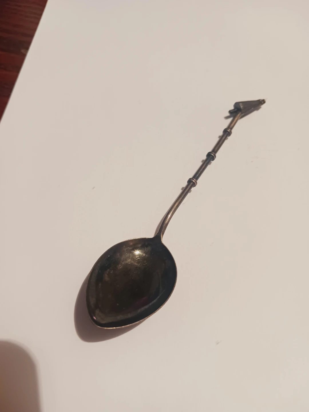 Antique Silver Spoon with Bird Finial