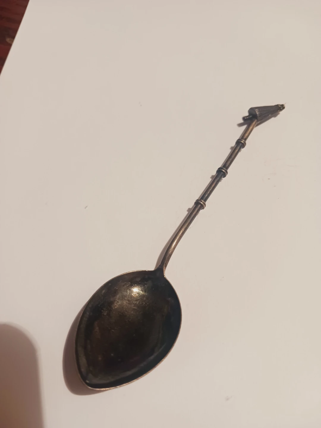 Antique Silver Spoon with Bird Finial - photo 2