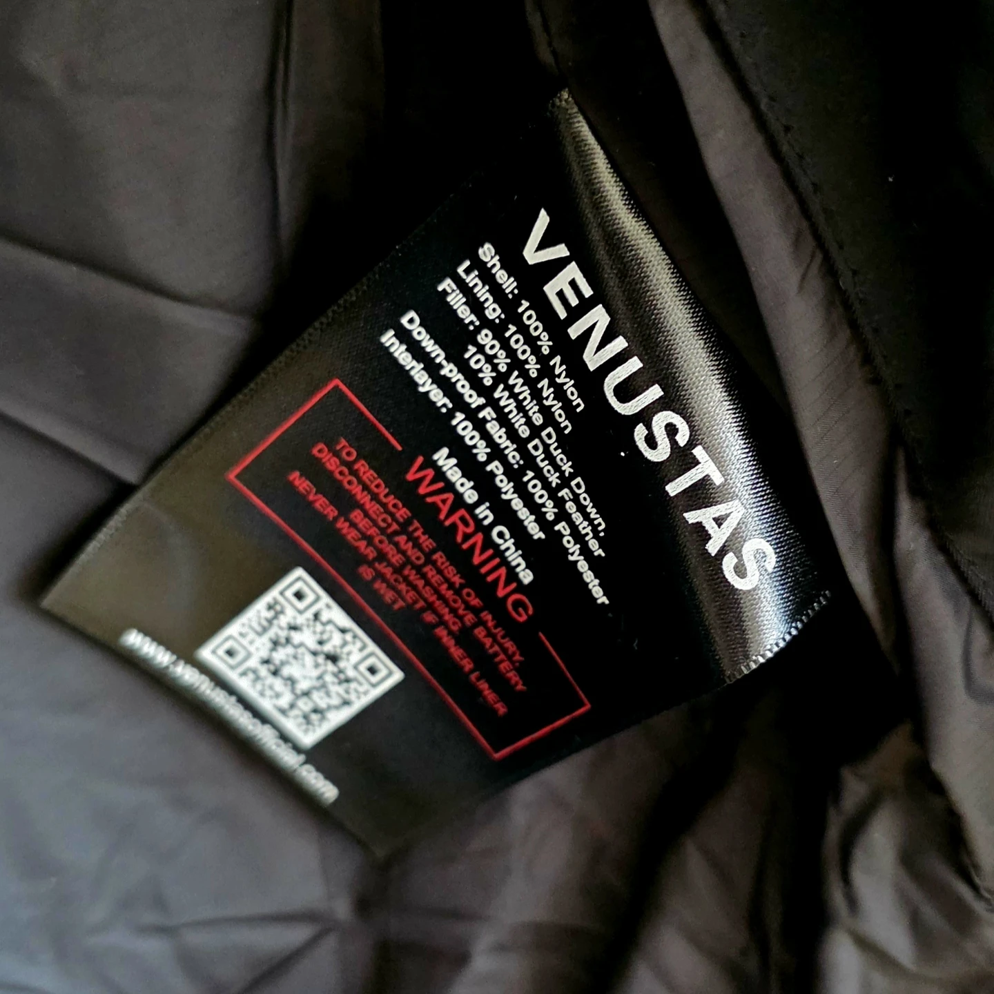 Brand New VENUSTAS Heated Down Jacket (M61) - Size XL - photo 5