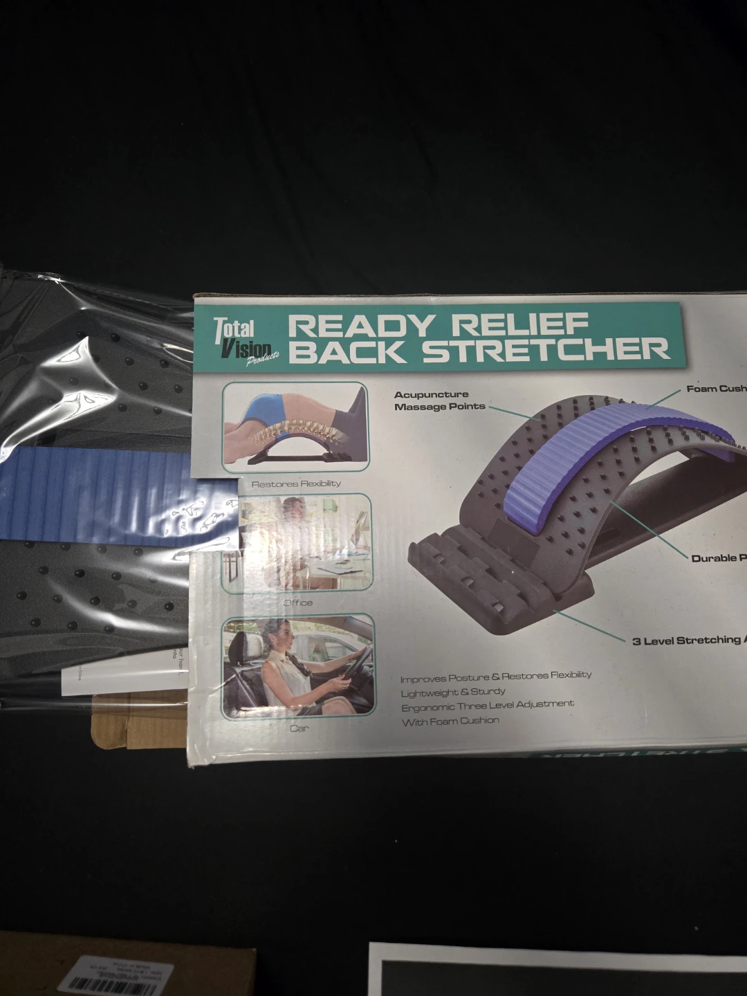 Total Vision Products Ready Relief Back Stretcher