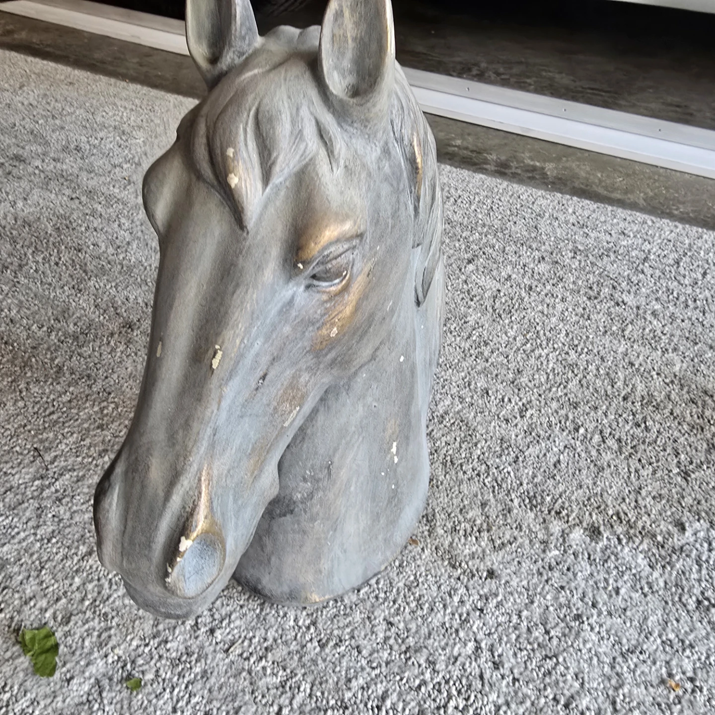 Vintage Horse Head Statue