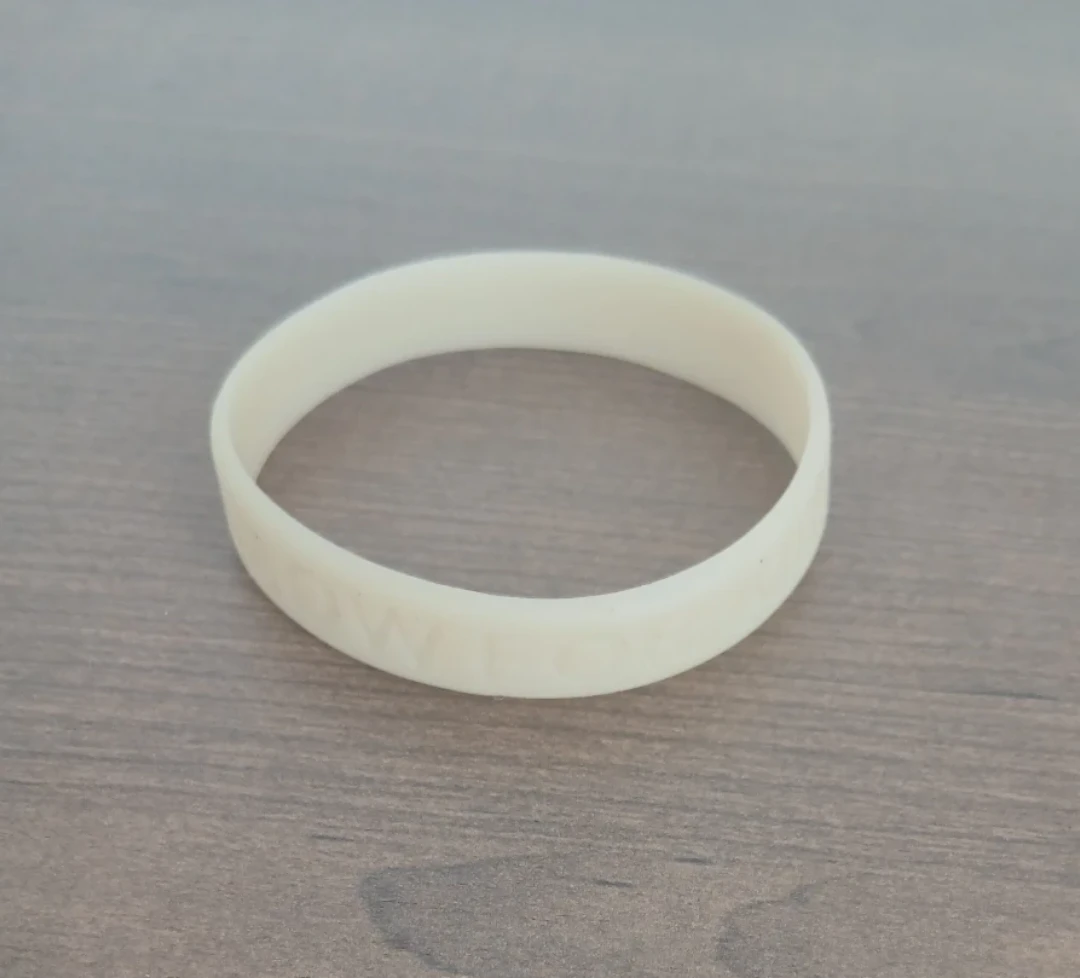 Glow in the dark Rubber Bracelet