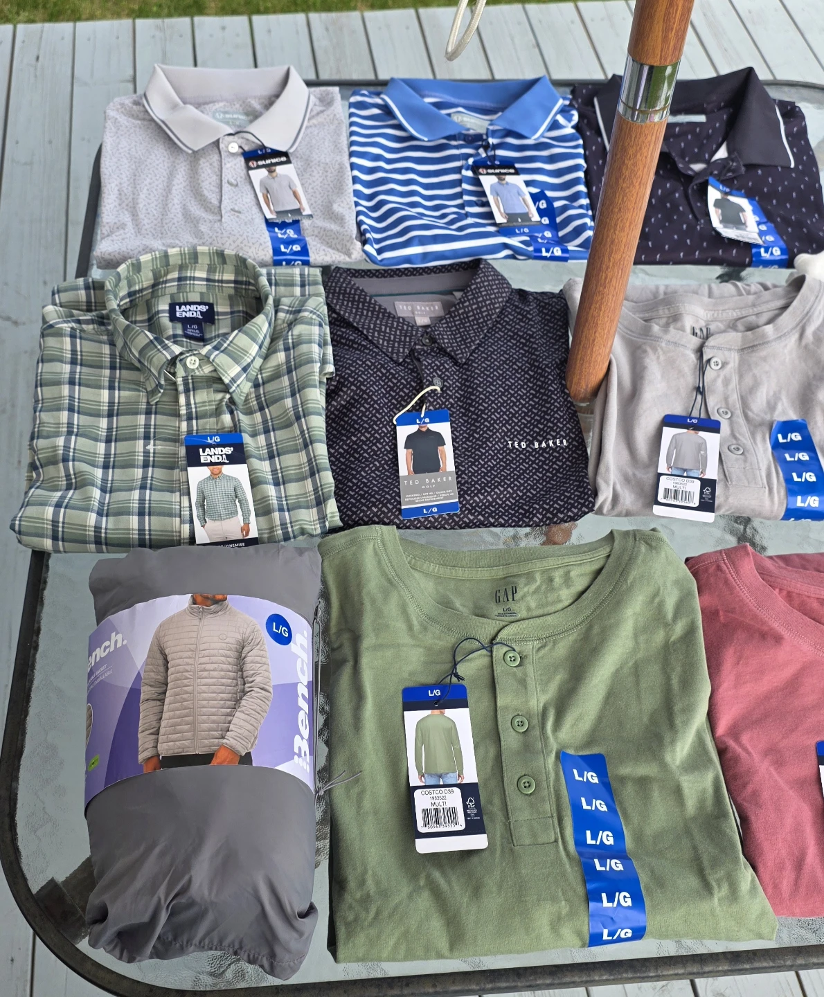 Assorted Men's Clothes: Pants, Shorts, Polos Long Sleeve Shirts - photo 2