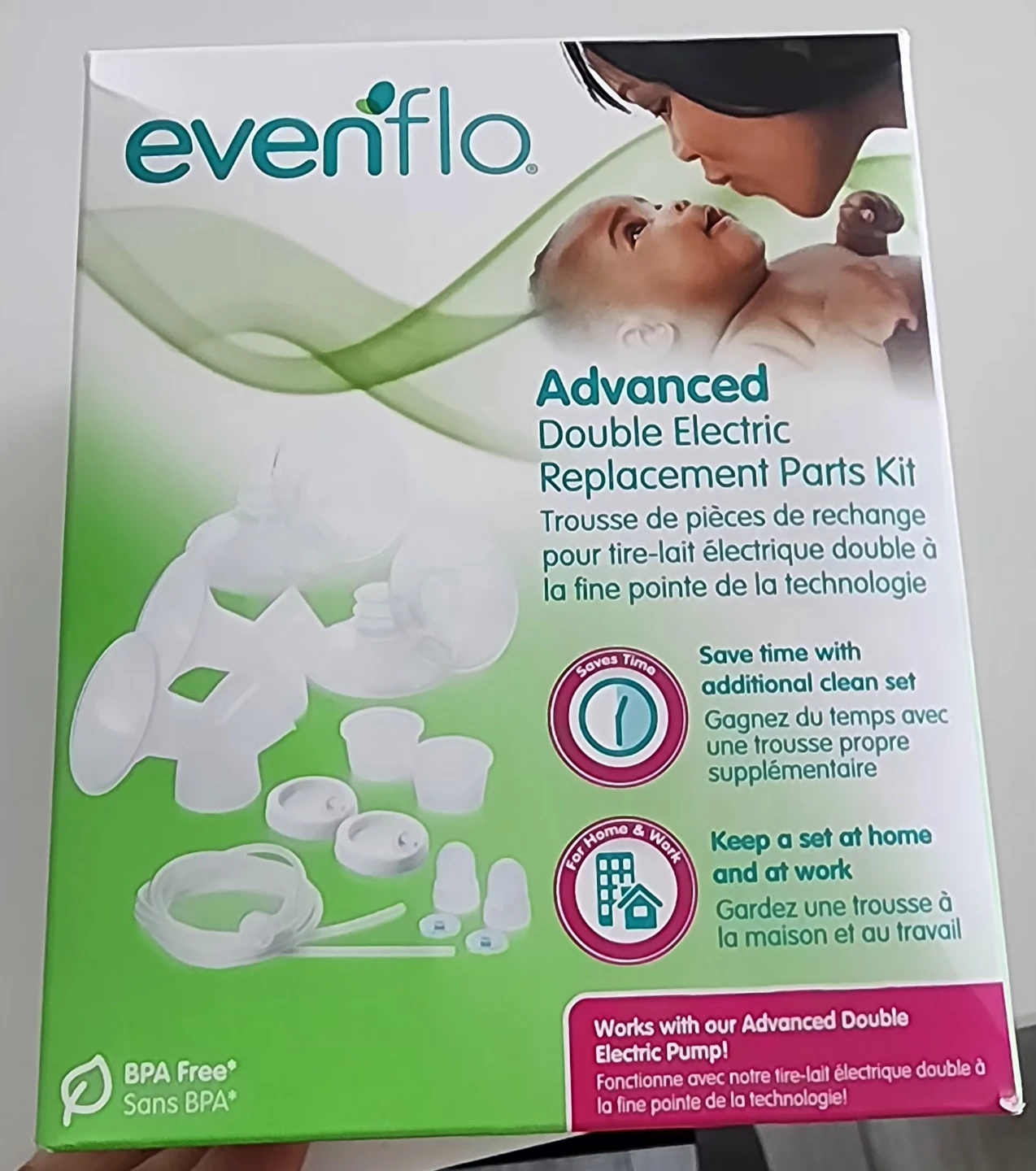 Double Electric Breast Pump + Parts Kit + 5 Micro Steam Bags - photo 3