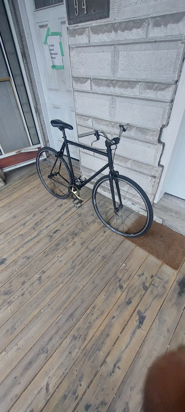 Black Fixed Gear Bicycle
