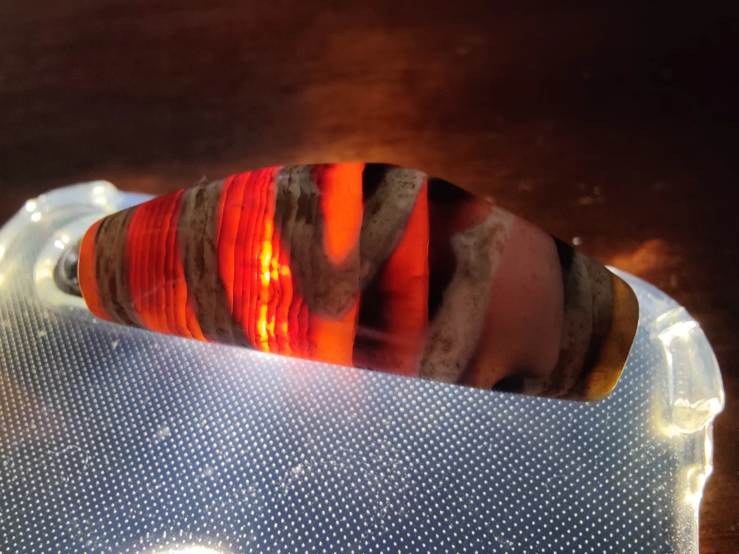 Tibetan Banded Agate Dzi Bead - photo 5
