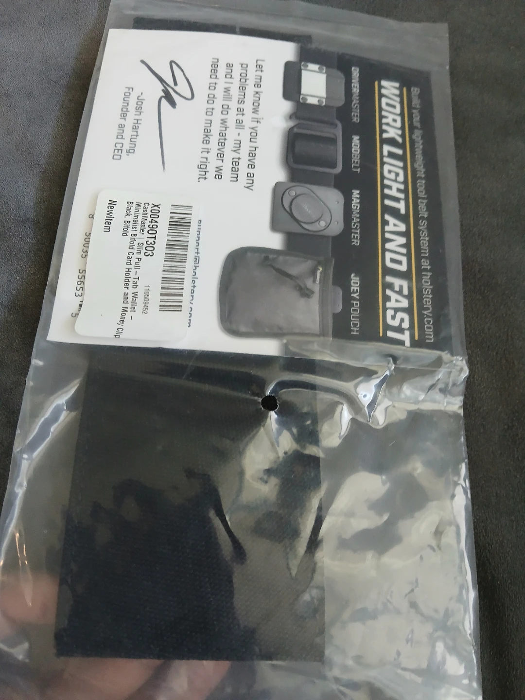 Holster CASHMASTER Slim Pull-Tab Wallet Black - photo 2