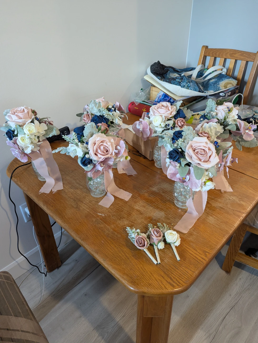 Wedding Flower Bouquets and Boutonnieres Set - photo 3