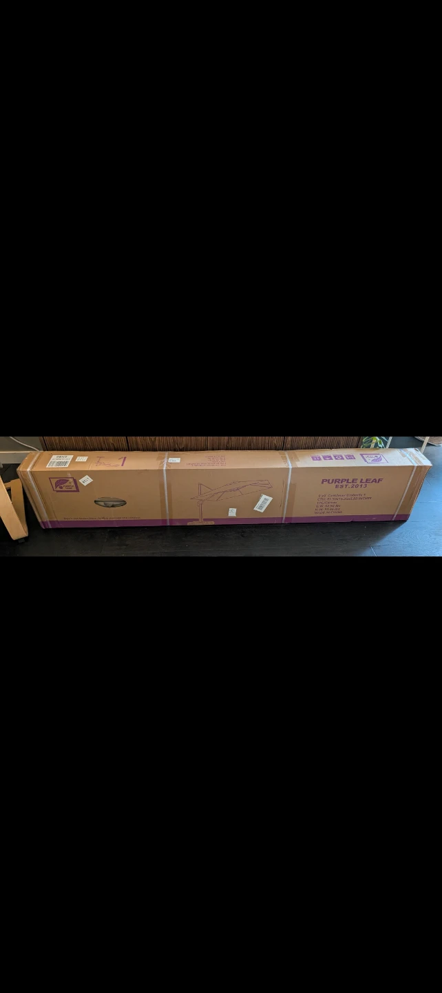 Brand new unopened cantilever patio umbrella - 9' x 9' - photo 2