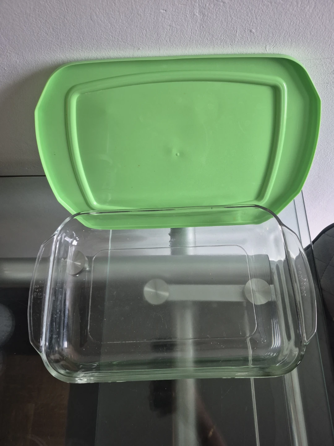 Libbey Glass Baking Dish with Green Lid - photo 3