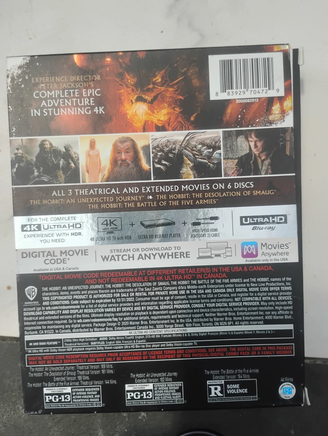 The Hobbit Trilogy 4K Ultra HD - photo 2