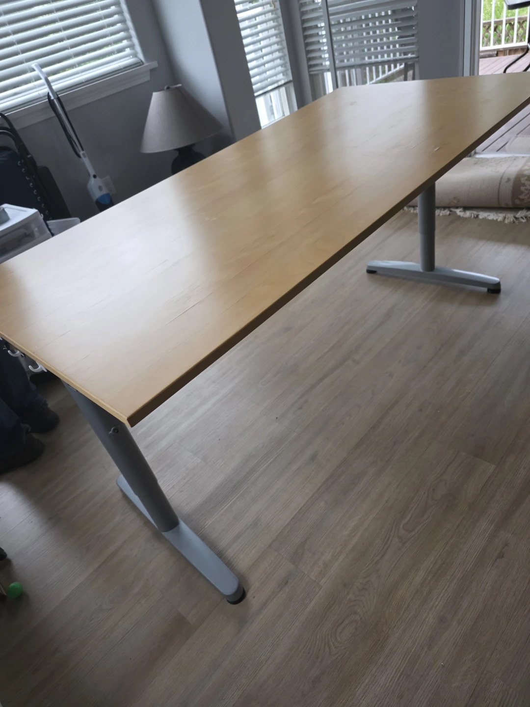 Large Wooden Conference Table