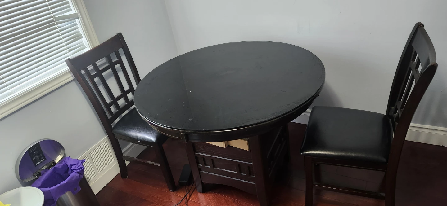 Small dining table set with 2 chairs