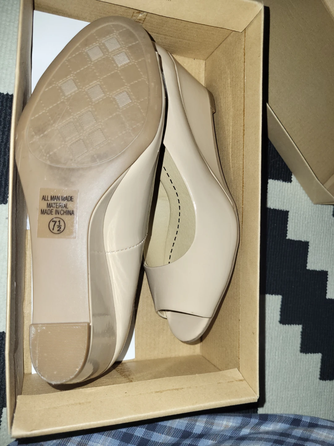 ⚽️ Cityclassified Comfort Wedge Heels Size 7.5 - photo 2