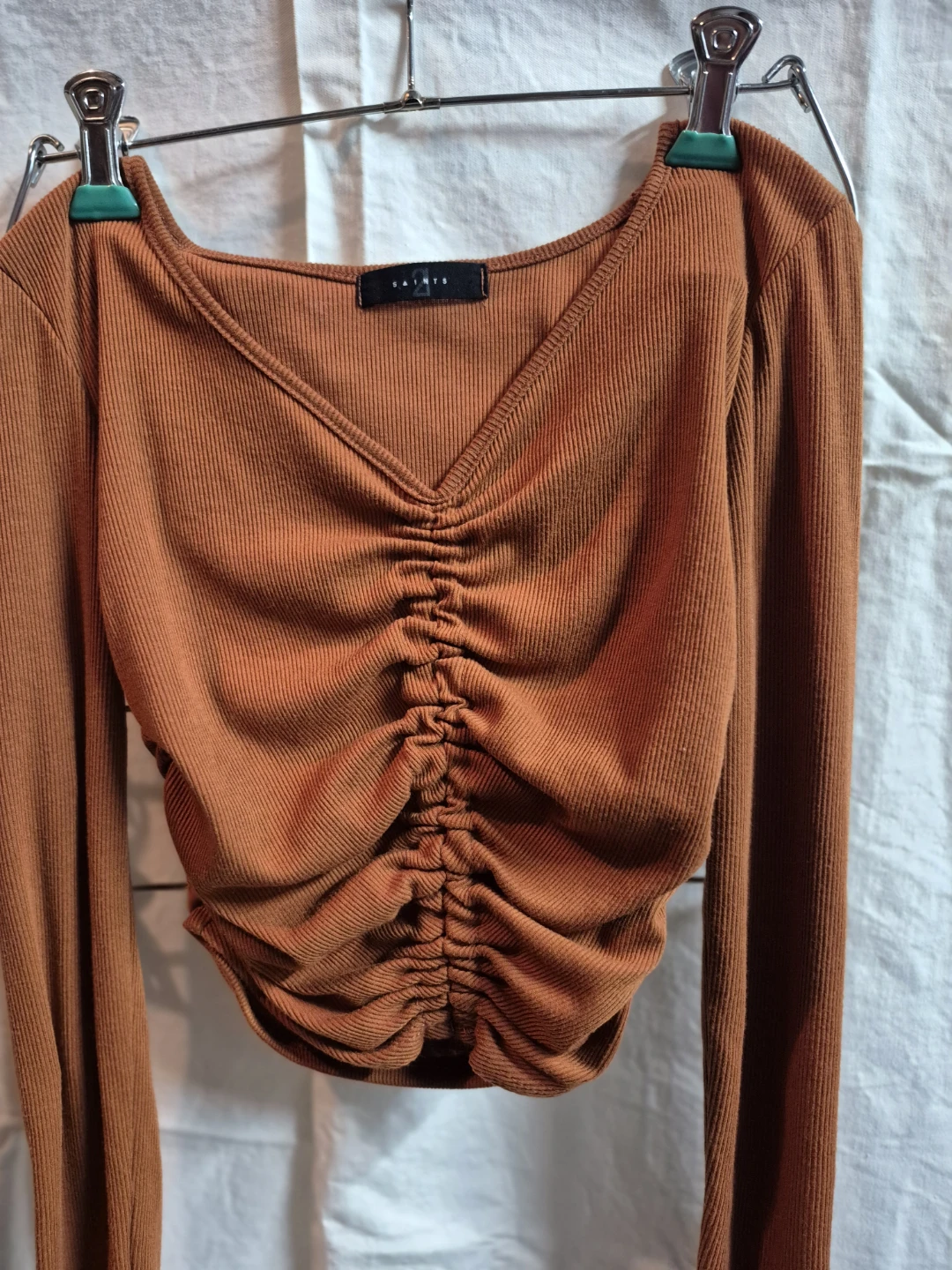 Ruched Long Sleeve Top