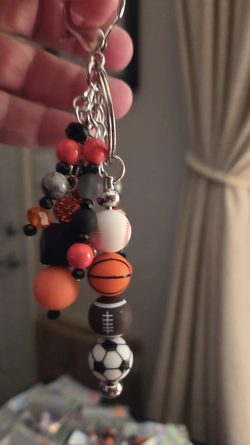 Sports Themed Keychain with Charms - photo 2