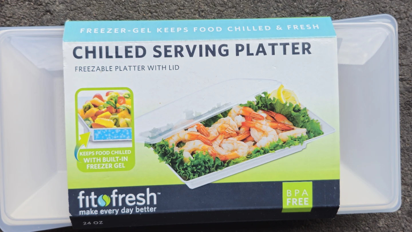 Fit + Fresh Chilled Serving Platter with Lid