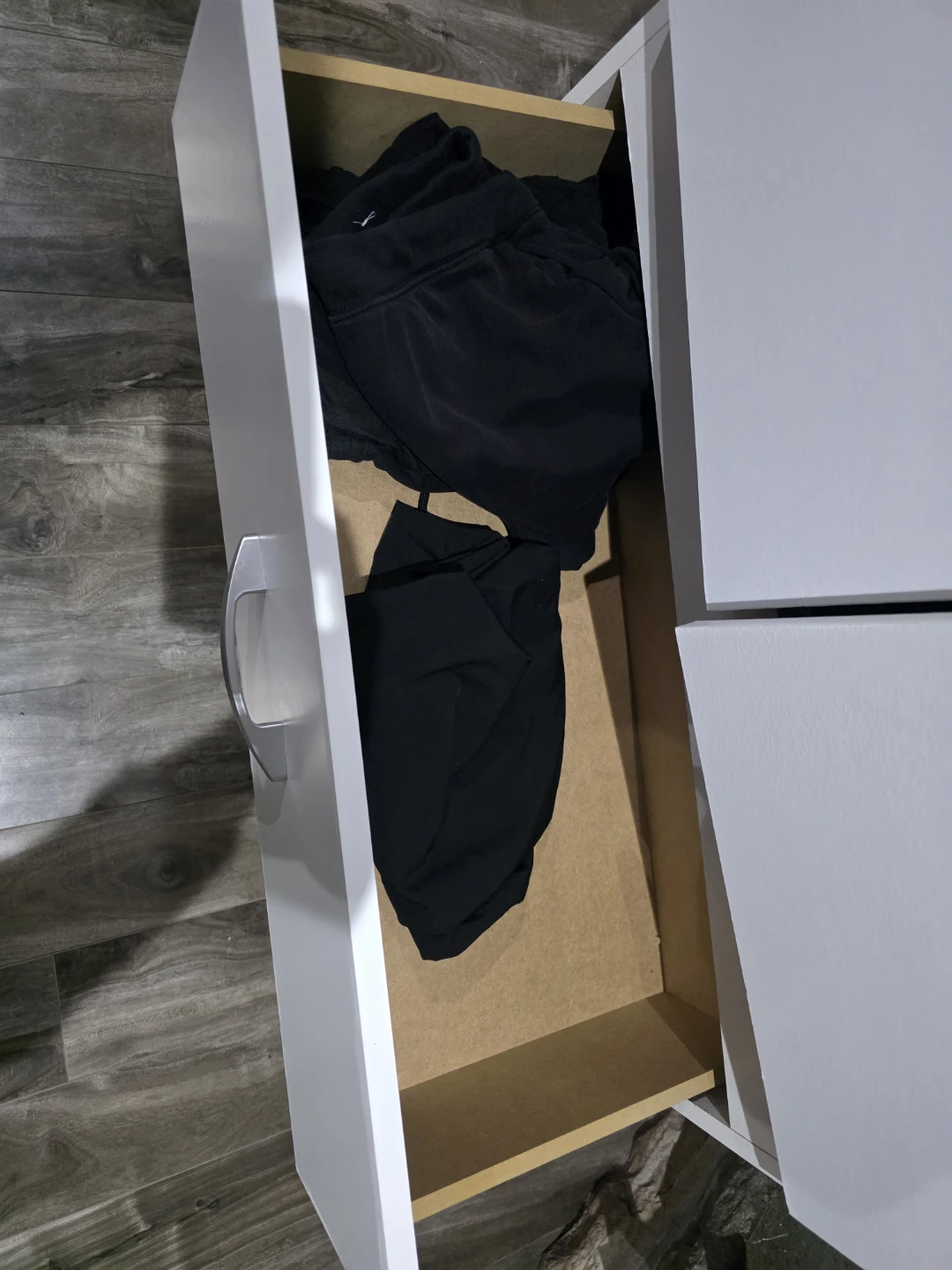 White Two-Door Wardrobe with Drawers - photo 5