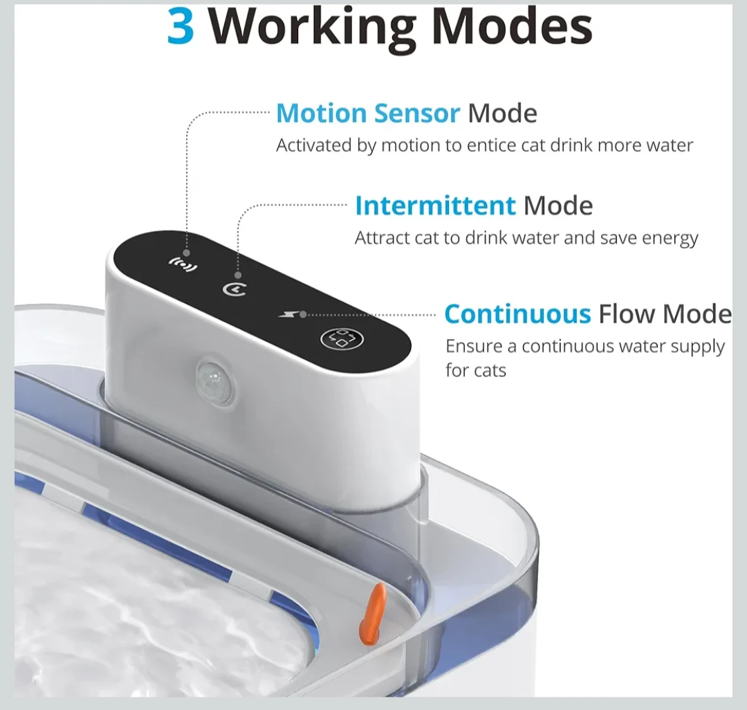 Smart Pet Water Fountain with Motion Sensor - photo 5
