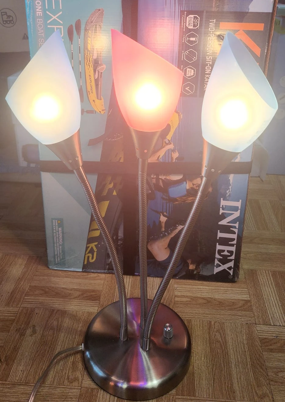 Adjustable 3-Head Desk Lamp - photo 2