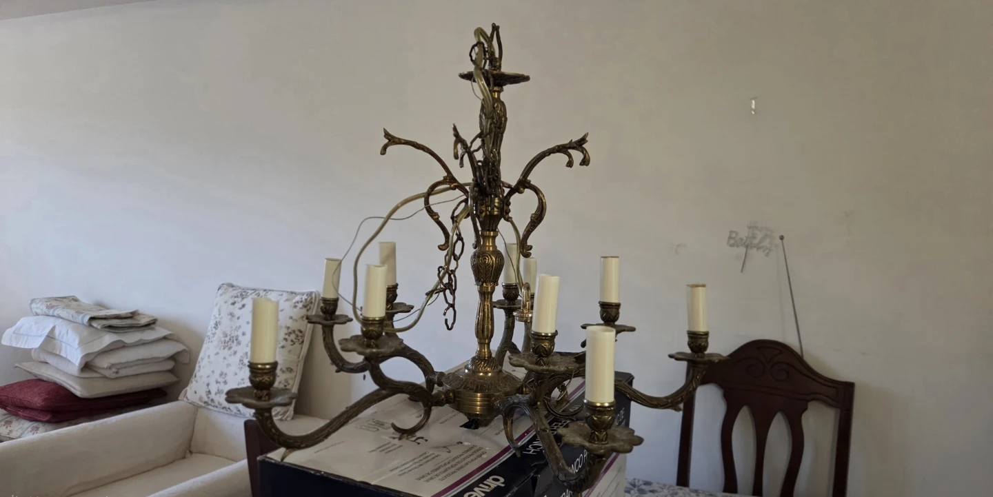 Vintage Brass Chandelier