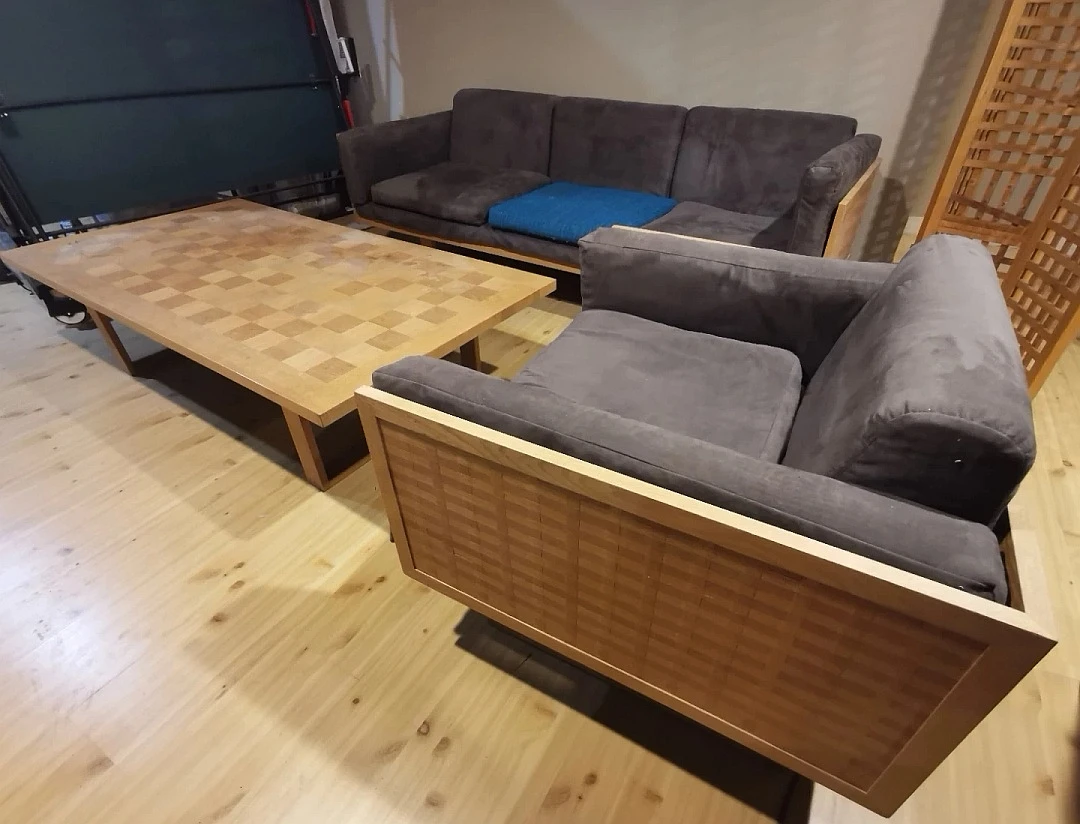 Mid Century White Oak Furniture Set - photo 2