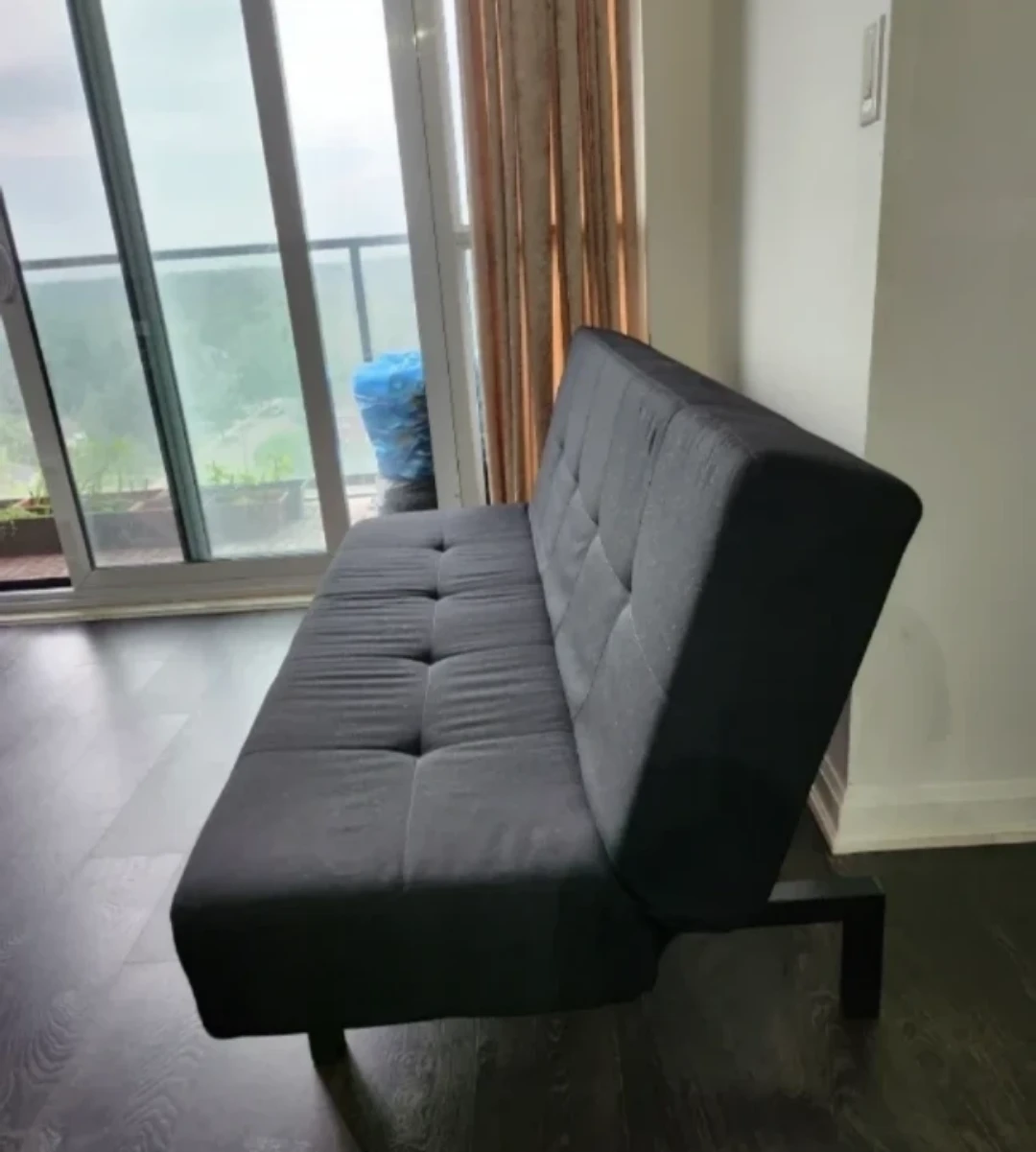 (Today) IKEA Black Futon Sofa - photo 2