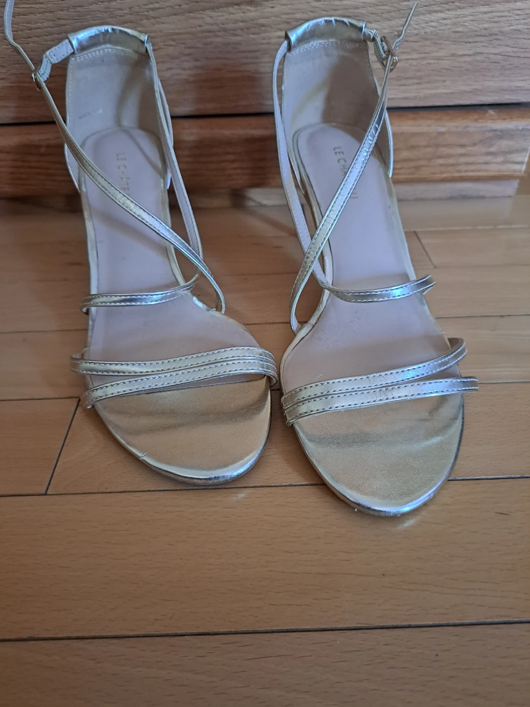 LE CHATEAU Gold Strappy Heeled Sandals - photo 2
